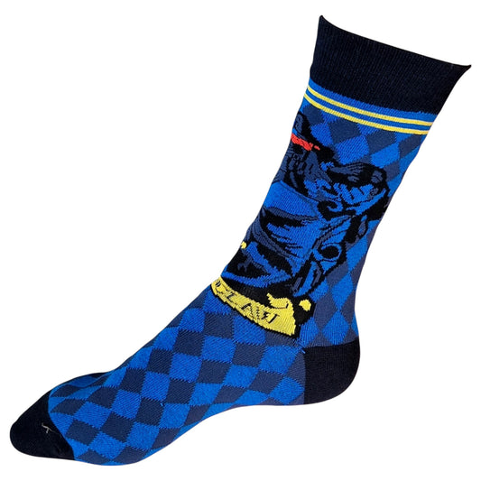 Harry Potter Ravenclaw Wit: Blue & Bronze Eagle Crest Wisdom Ladies Socks