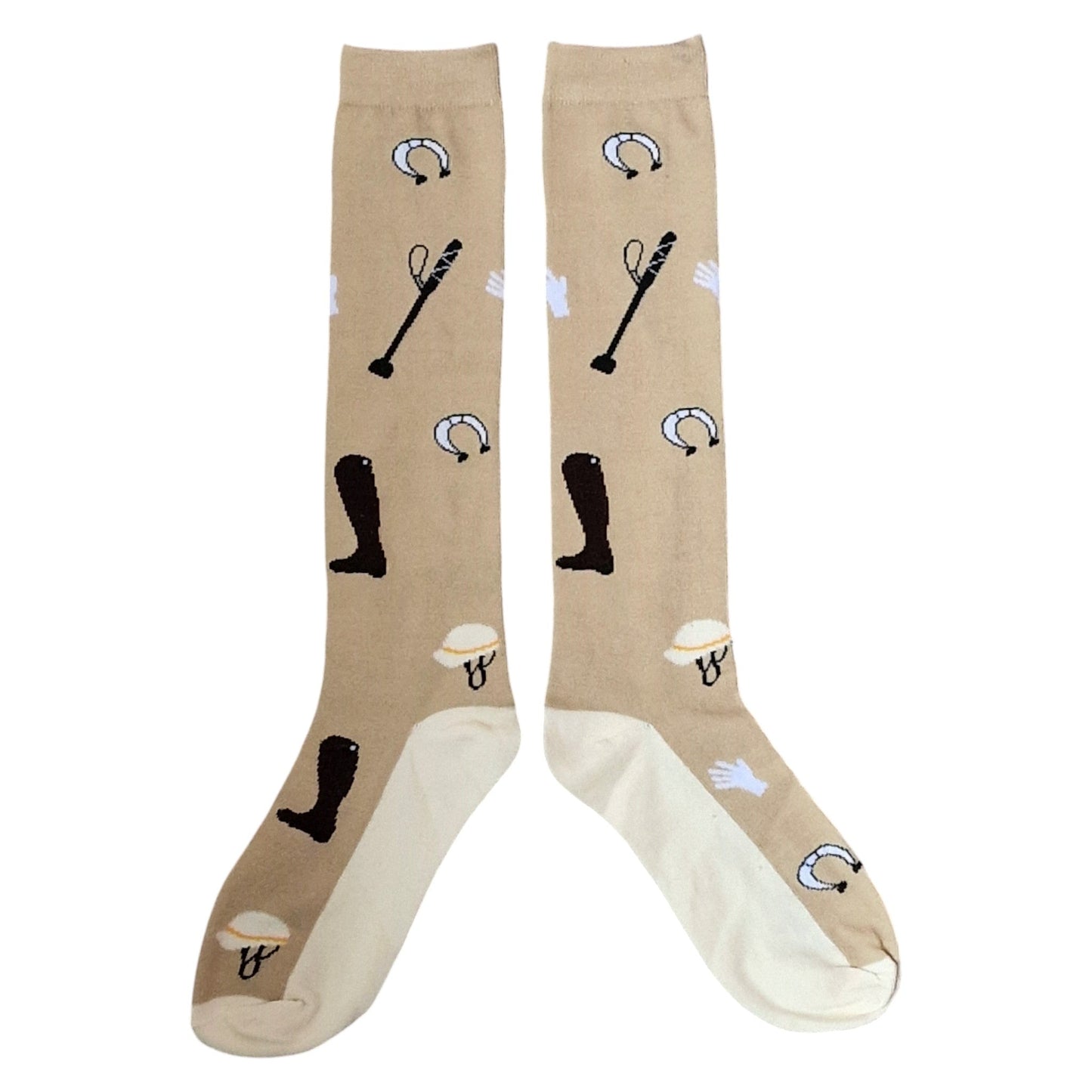 Horse Riding Equipment Boots & Crops Ladies Beige Boot Length Socks & Wax Melts Gift Set