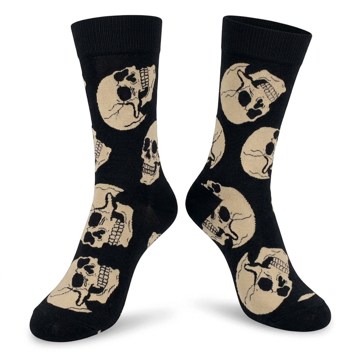 Crypt Of Anatomical Skeleton Skulls Mens Black Socks
