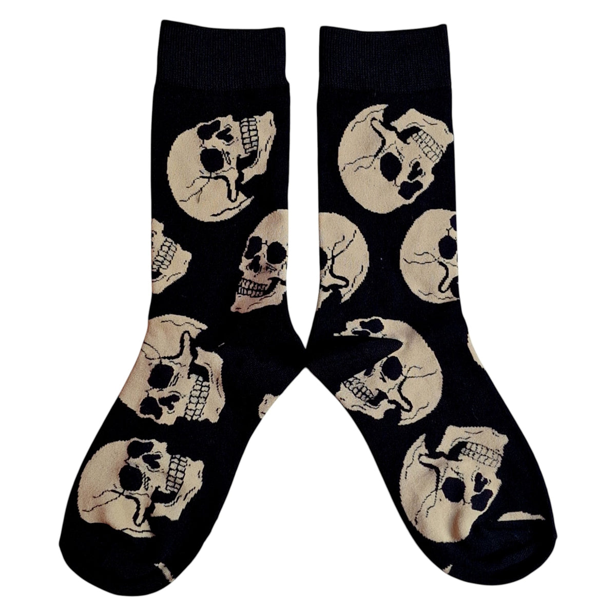 Crypt Of Anatomical Skeleton Skulls Mens Black Socks