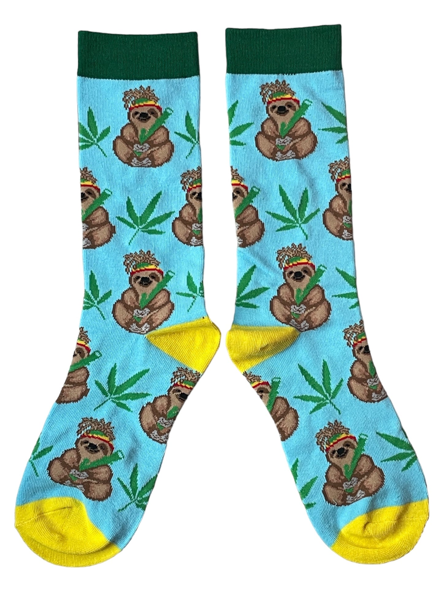 Rasta Sloth Jamaican Sloth Mens Socks