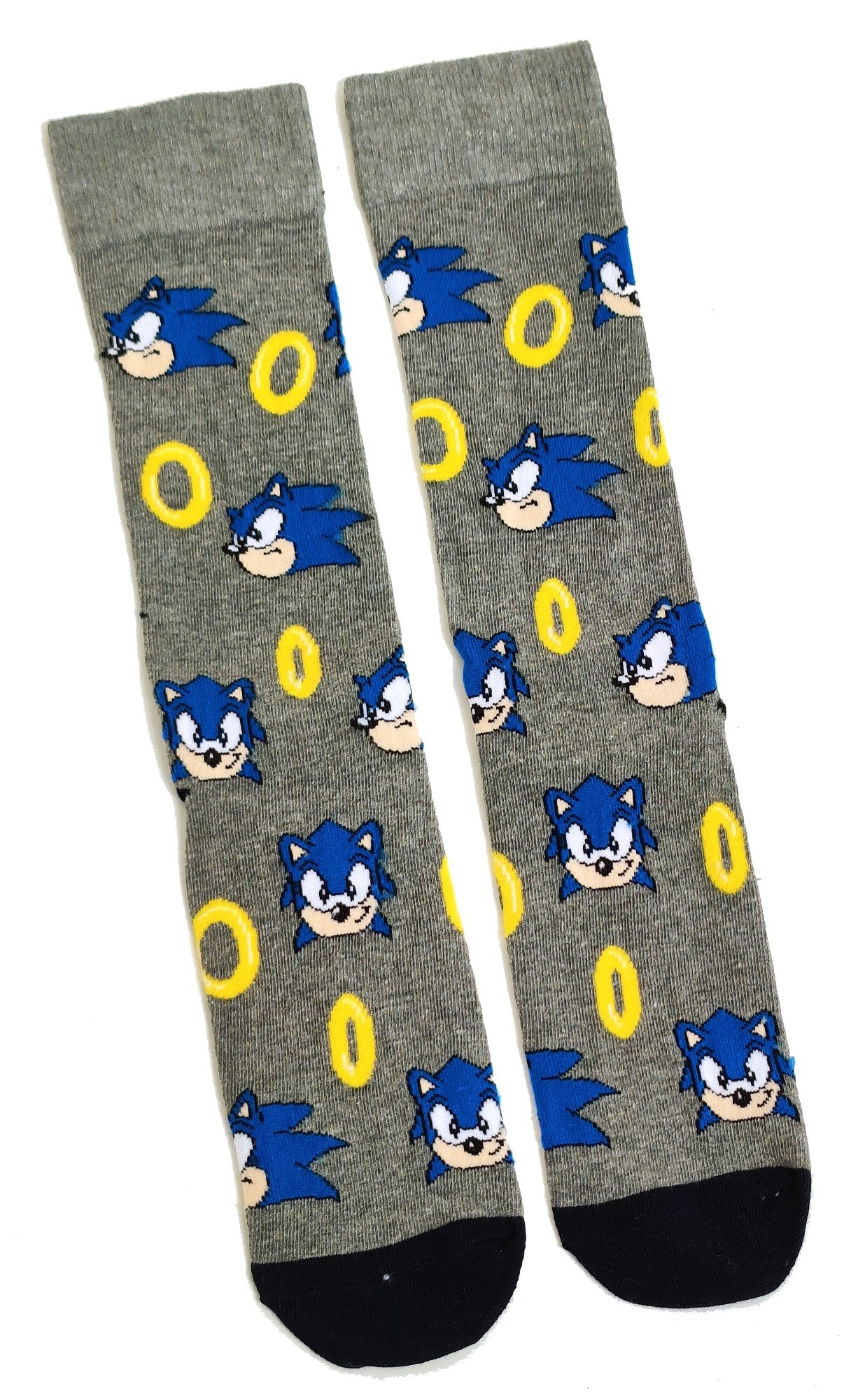 Sonic The Hedgehog Multi Sonic & Rings Mens Socks