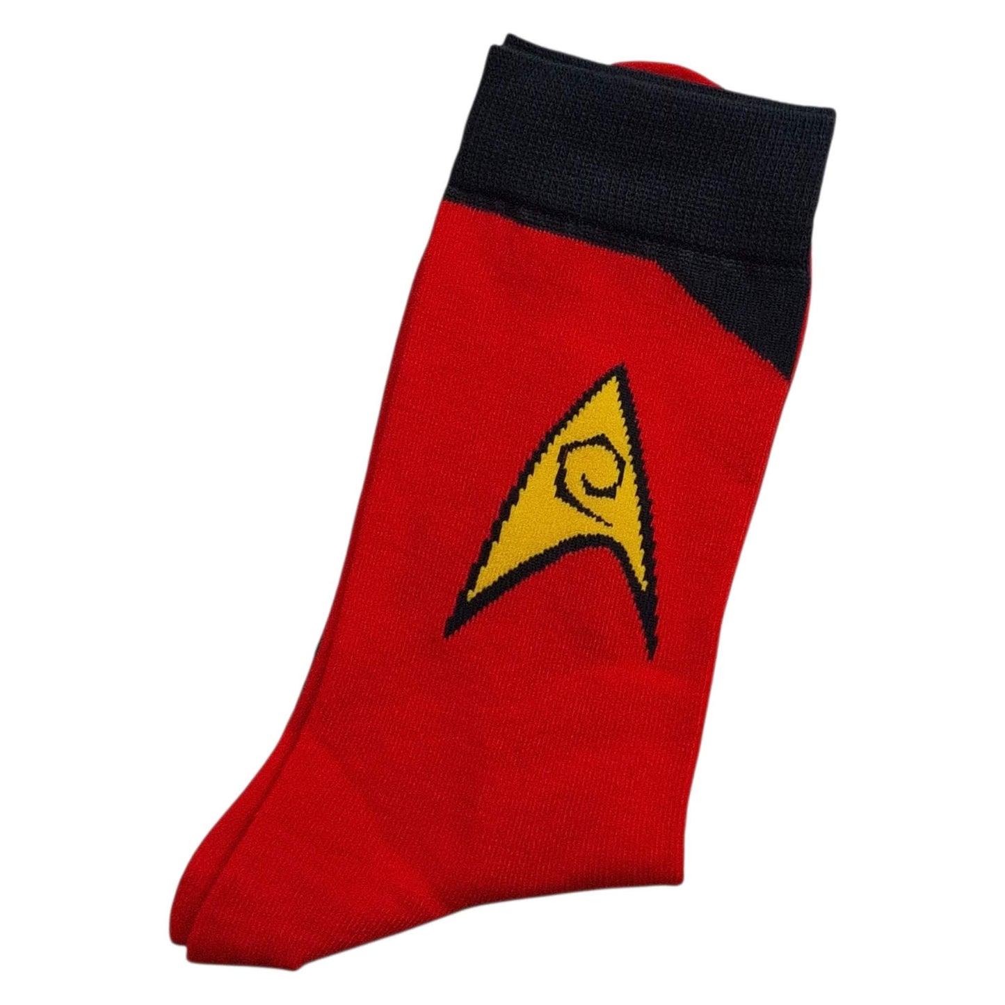 Star Trek Logo Mens Red Socks Engineering/Security/Operations Scotty