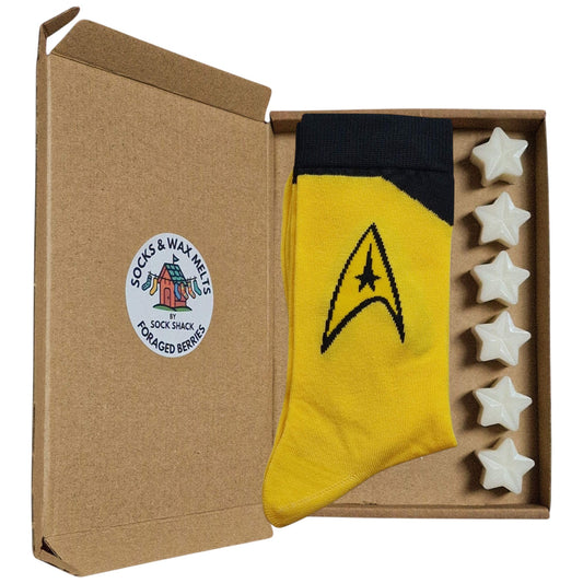 Star Trek Logo Mens Socks Wax Melts Gift Command/Helm/Navigation Captain Kirk