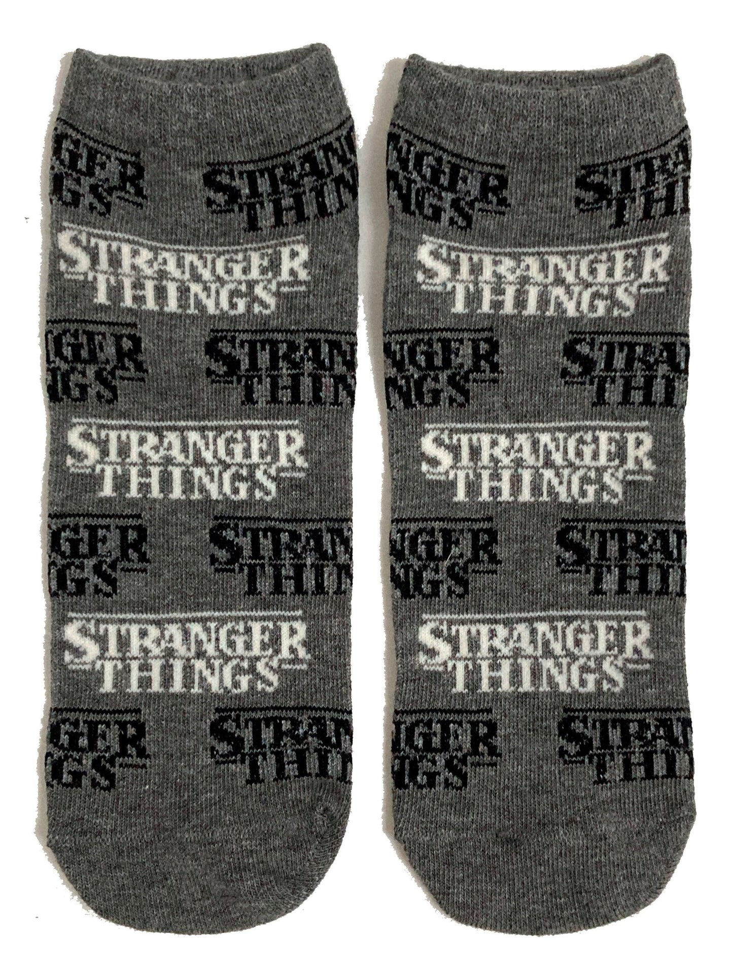 Stranger Things Title Repeat Shoe Liners Ladies Socks