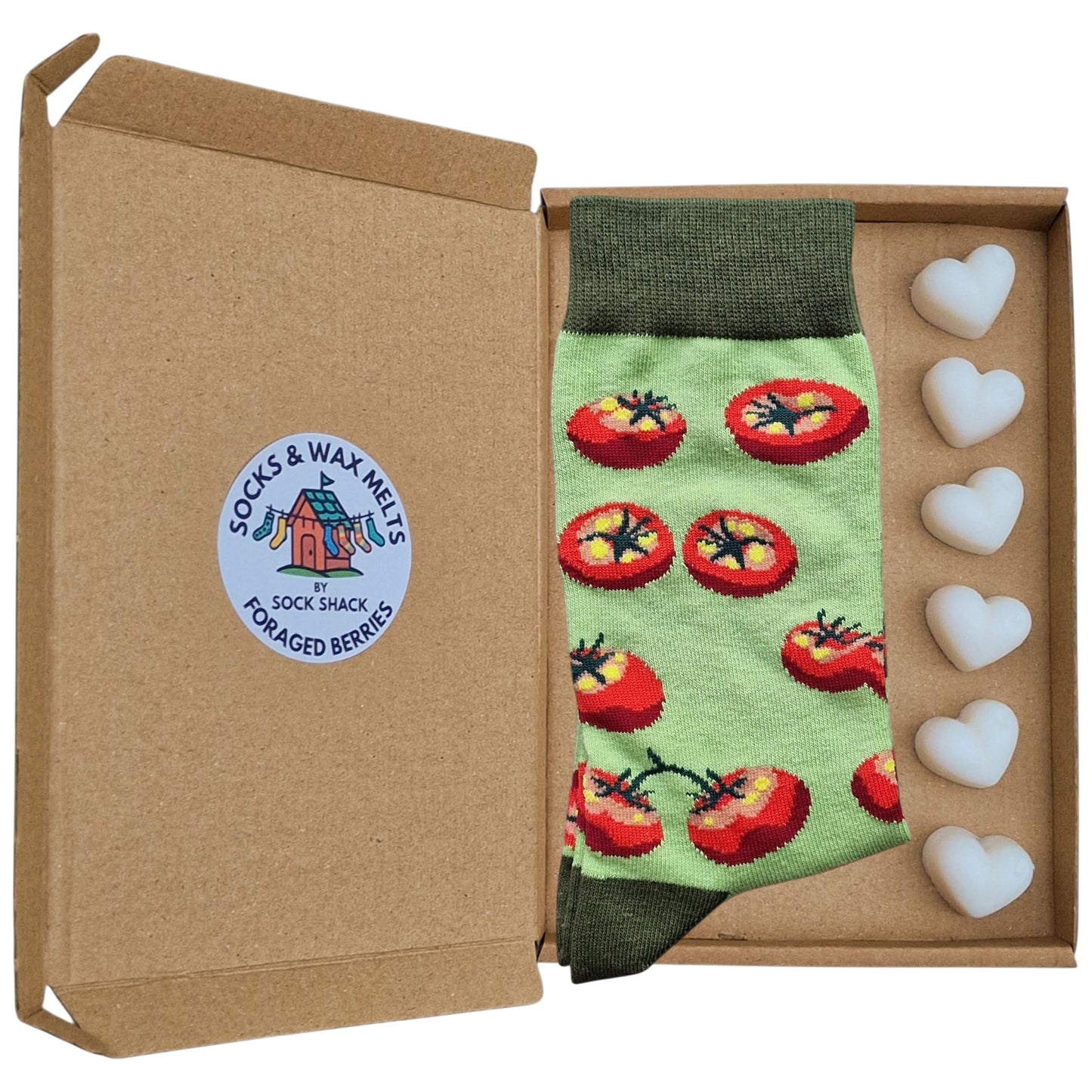 Cascade Of Juicy Tomatoes On The Vine Mens & Socks & Wax Melts Gift Set