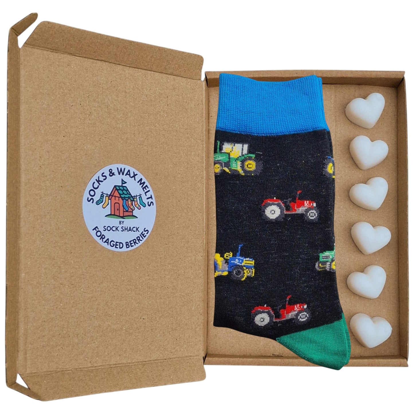 Tractors Evolution Farmyard Farm Machinery Mens Socks & Wax Melts Gift Set