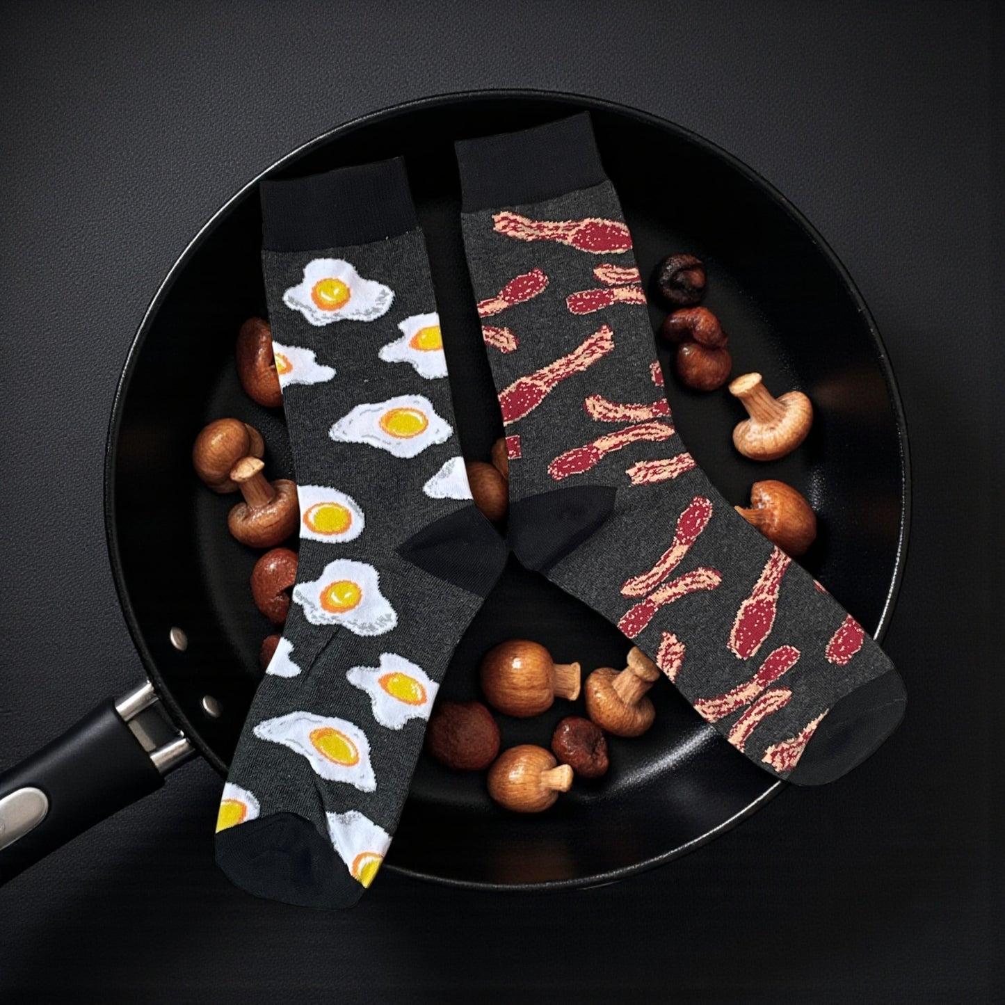 Odd Bacon And Eggs Protein Mens Socks