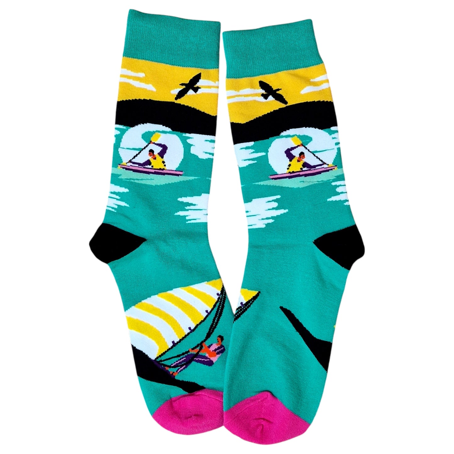 Outdoor Water Sports Windsurfing Windsurfer Kayaking Canoe Mens Socks