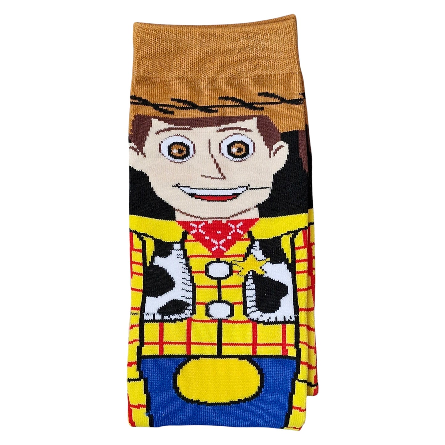 Toy Story Woody The Cowboy Sheriff On Your Foot Ladies Yellow Sock Shack Socks