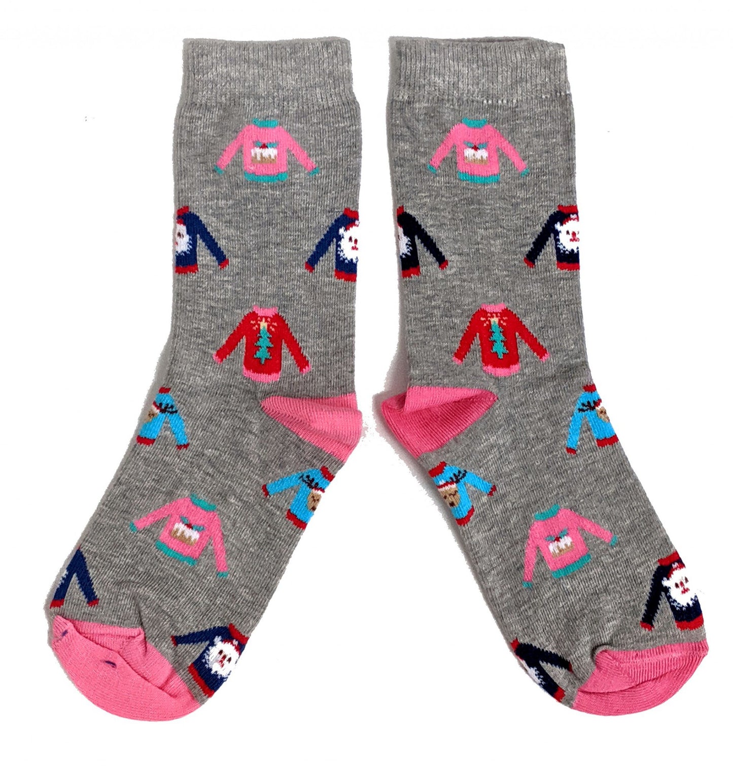 Weihnachtspullover für Damen, originelle Weihnachtssocken